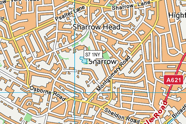 S7 1NY map - OS VectorMap District (Ordnance Survey) S7 1NY map - OS VectorMap District (Ordnance Survey)