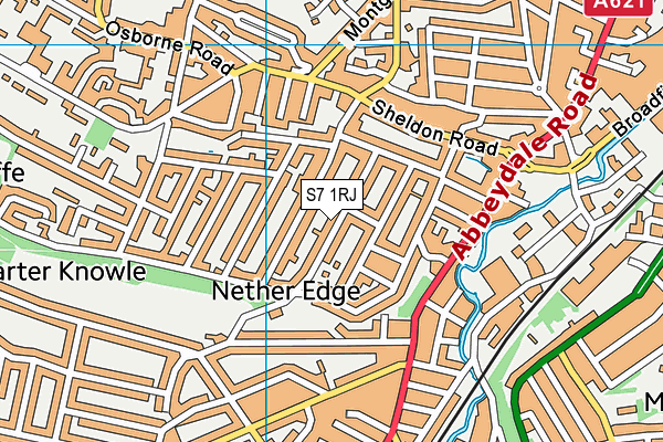 S7 1RJ map - OS VectorMap District (Ordnance Survey) S7 1RJ map - OS VectorMap District (Ordnance Survey)