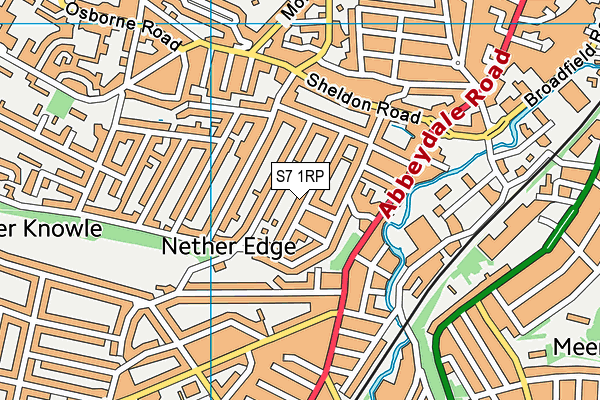 S7 1RP map - OS VectorMap District (Ordnance Survey) S7 1RP map - OS VectorMap District (Ordnance Survey)