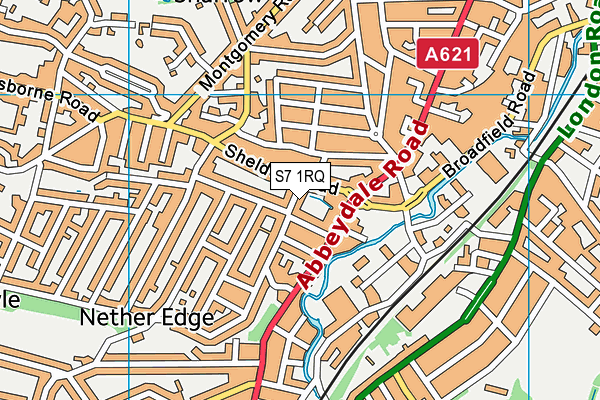 S7 1RQ map - OS VectorMap District (Ordnance Survey) S7 1RQ map - OS VectorMap District (Ordnance Survey)
