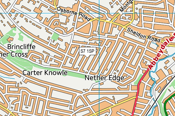 S7 1SP map - OS VectorMap District (Ordnance Survey) S7 1SP map - OS VectorMap District (Ordnance Survey)