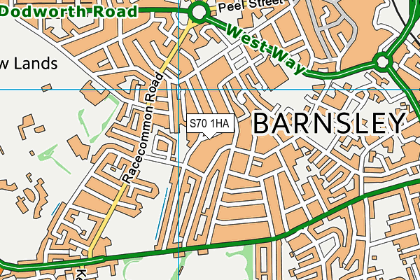 S70 1HA map - OS VectorMap District (Ordnance Survey) S70 1HA map - OS VectorMap District (Ordnance Survey)