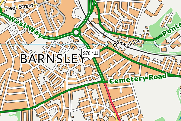 S70 1JJ map - OS VectorMap District (Ordnance Survey) S70 1JJ map - OS VectorMap District (Ordnance Survey)