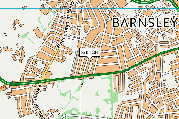 S70 1QH map - OS VectorMap District (Ordnance Survey) S70 1QH map - OS VectorMap District (Ordnance Survey)