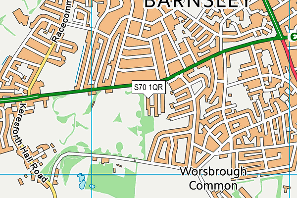 S70 1QR map - OS VectorMap District (Ordnance Survey) S70 1QR map - OS VectorMap District (Ordnance Survey)