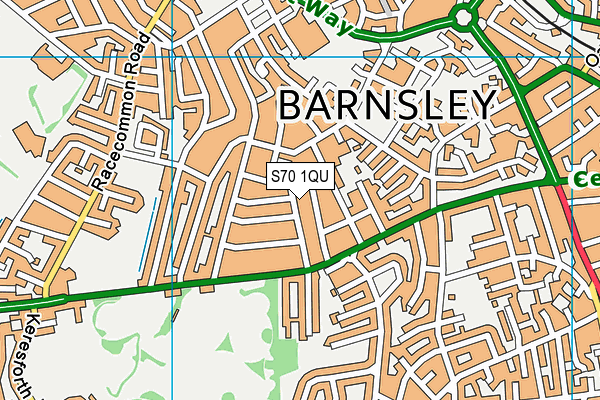 S70 1QU map - OS VectorMap District (Ordnance Survey) S70 1QU map - OS VectorMap District (Ordnance Survey)