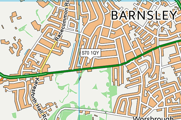 S70 1QY map - OS VectorMap District (Ordnance Survey) S70 1QY map - OS VectorMap District (Ordnance Survey)