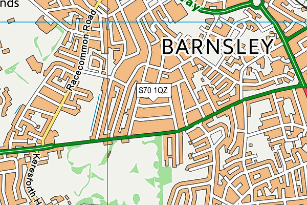 S70 1QZ map - OS VectorMap District (Ordnance Survey) S70 1QZ map - OS VectorMap District (Ordnance Survey)