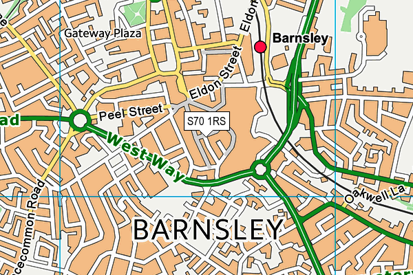 S70 1RS map - OS VectorMap District (Ordnance Survey) S70 1RS map - OS VectorMap District (Ordnance Survey)