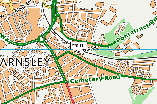 S70 1TJ map - OS VectorMap District (Ordnance Survey) S70 1TJ map - OS VectorMap District (Ordnance Survey)