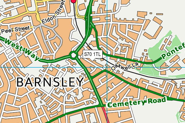 S70 1TL map - OS VectorMap District (Ordnance Survey) S70 1TL map - OS VectorMap District (Ordnance Survey)