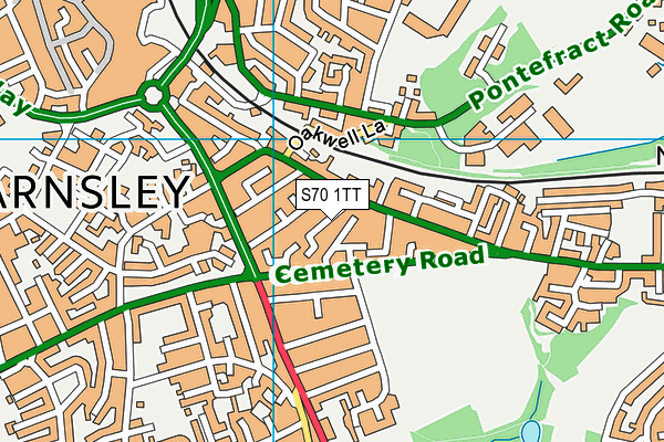 S70 1TT map - OS VectorMap District (Ordnance Survey) S70 1TT map - OS VectorMap District (Ordnance Survey)
