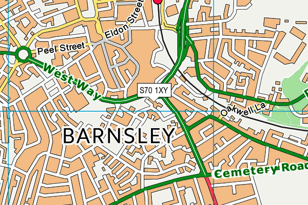 S70 1XY map - OS VectorMap District (Ordnance Survey) S70 1XY map - OS VectorMap District (Ordnance Survey)