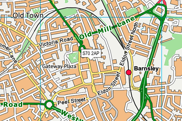 S70 2AP map - OS VectorMap District (Ordnance Survey) S70 2AP map - OS VectorMap District (Ordnance Survey)