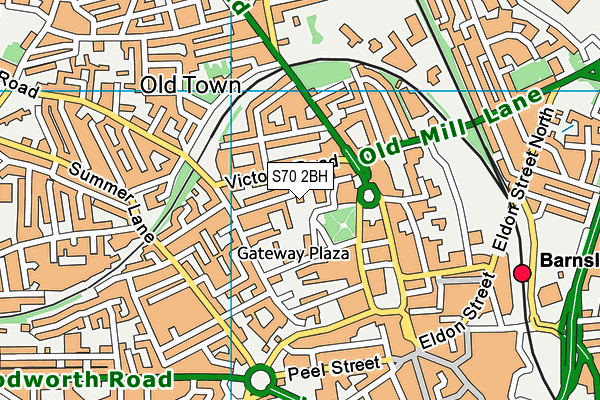 S70 2BH map - OS VectorMap District (Ordnance Survey) S70 2BH map - OS VectorMap District (Ordnance Survey)