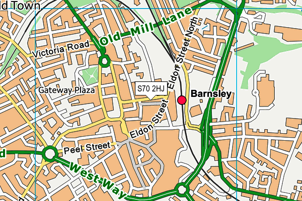 S70 2HJ map - OS VectorMap District (Ordnance Survey) S70 2HJ map - OS VectorMap District (Ordnance Survey)