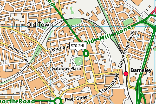 S70 2HL map - OS VectorMap District (Ordnance Survey) S70 2HL map - OS VectorMap District (Ordnance Survey)