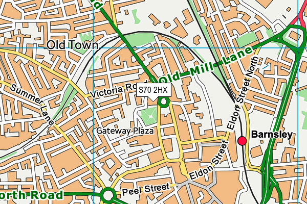 S70 2HX map - OS VectorMap District (Ordnance Survey) S70 2HX map - OS VectorMap District (Ordnance Survey)