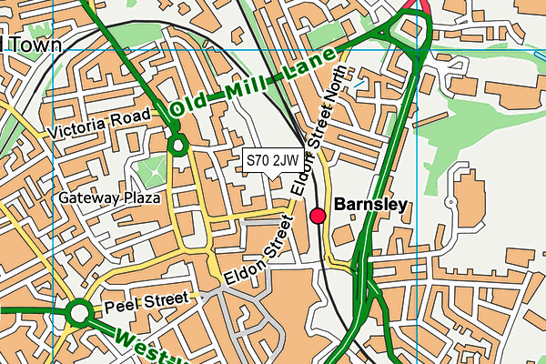 S70 2JW map - OS VectorMap District (Ordnance Survey) S70 2JW map - OS VectorMap District (Ordnance Survey)