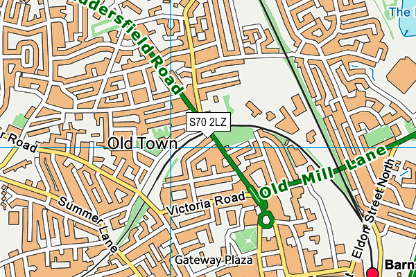 S70 2LZ map - OS VectorMap District (Ordnance Survey) S70 2LZ map - OS VectorMap District (Ordnance Survey)