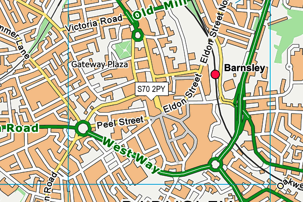 S70 2PY map - OS VectorMap District (Ordnance Survey) S70 2PY map - OS VectorMap District (Ordnance Survey)