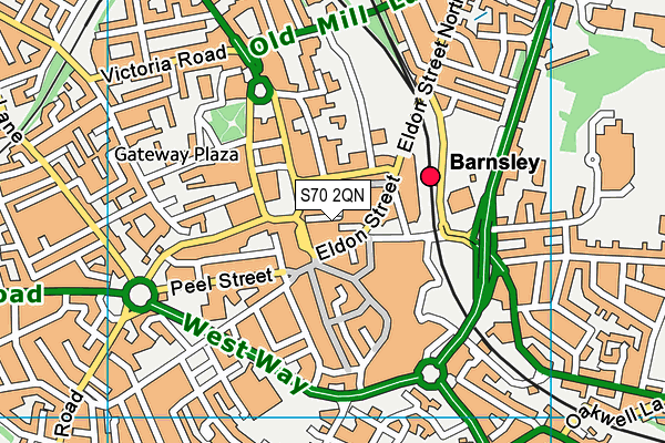 S70 2QN map - OS VectorMap District (Ordnance Survey) S70 2QN map - OS VectorMap District (Ordnance Survey)