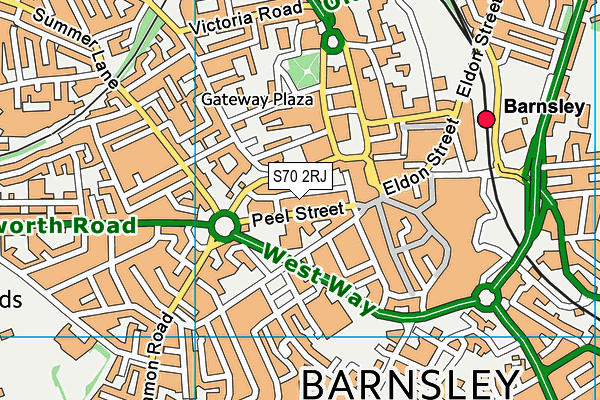 S70 2RJ map - OS VectorMap District (Ordnance Survey) S70 2RJ map - OS VectorMap District (Ordnance Survey)
