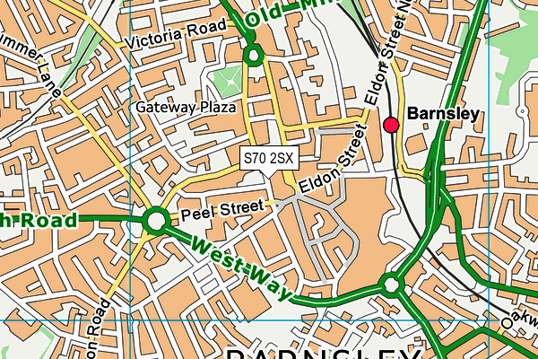 S70 2SX map - OS VectorMap District (Ordnance Survey) S70 2SX map - OS VectorMap District (Ordnance Survey)