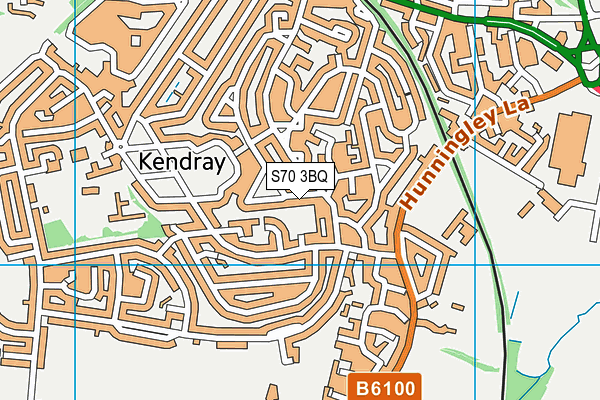 S70 3BQ map - OS VectorMap District (Ordnance Survey) S70 3BQ map - OS VectorMap District (Ordnance Survey)