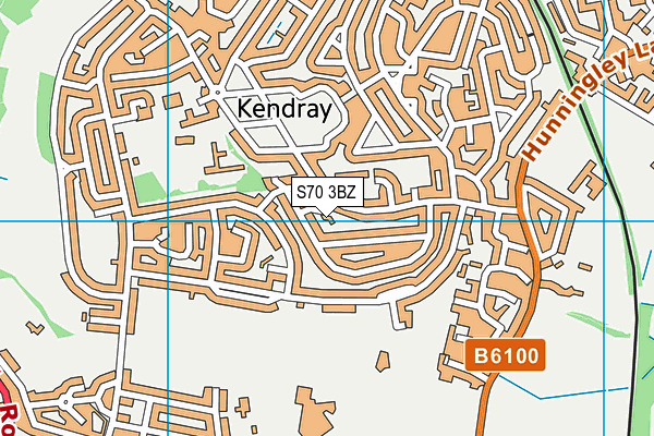 S70 3BZ map - OS VectorMap District (Ordnance Survey) S70 3BZ map - OS VectorMap District (Ordnance Survey)