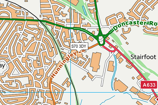 S70 3DY map - OS VectorMap District (Ordnance Survey) S70 3DY map - OS VectorMap District (Ordnance Survey)