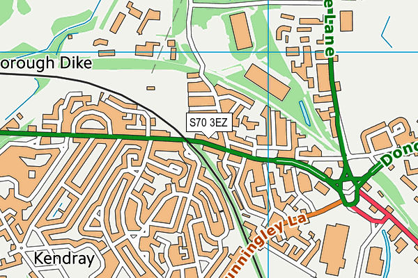S70 3EZ map - OS VectorMap District (Ordnance Survey) S70 3EZ map - OS VectorMap District (Ordnance Survey)