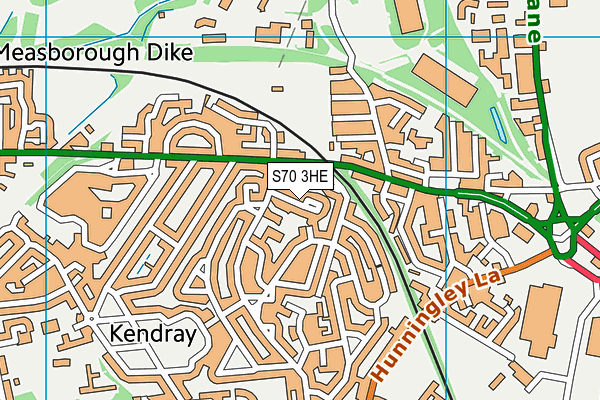 S70 3HE map - OS VectorMap District (Ordnance Survey) S70 3HE map - OS VectorMap District (Ordnance Survey)