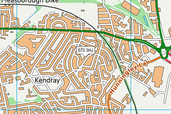 S70 3HJ map - OS VectorMap District (Ordnance Survey)