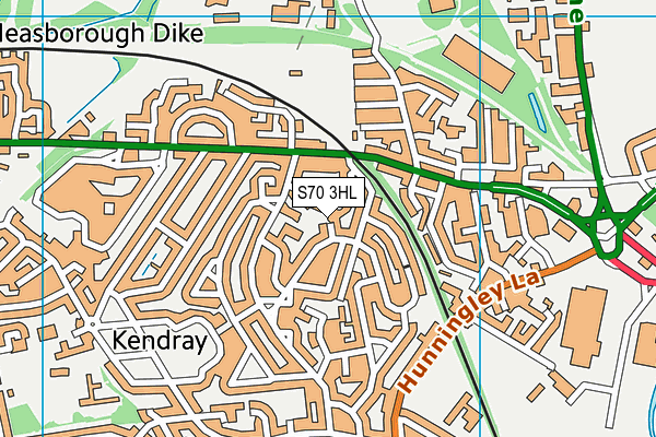S70 3HL map - OS VectorMap District (Ordnance Survey) S70 3HL map - OS VectorMap District (Ordnance Survey)