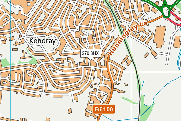 S70 3HX map - OS VectorMap District (Ordnance Survey) S70 3HX map - OS VectorMap District (Ordnance Survey)