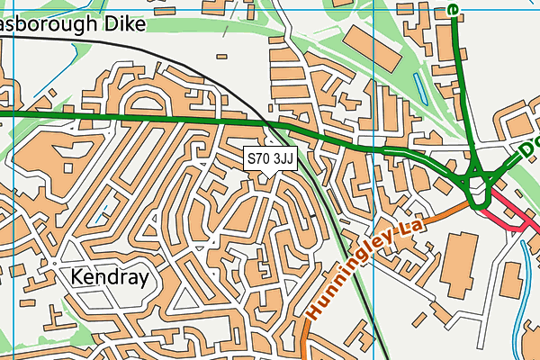 S70 3JJ map - OS VectorMap District (Ordnance Survey) S70 3JJ map - OS VectorMap District (Ordnance Survey)