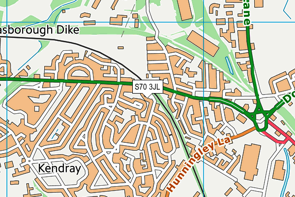 S70 3JL map - OS VectorMap District (Ordnance Survey) S70 3JL map - OS VectorMap District (Ordnance Survey)