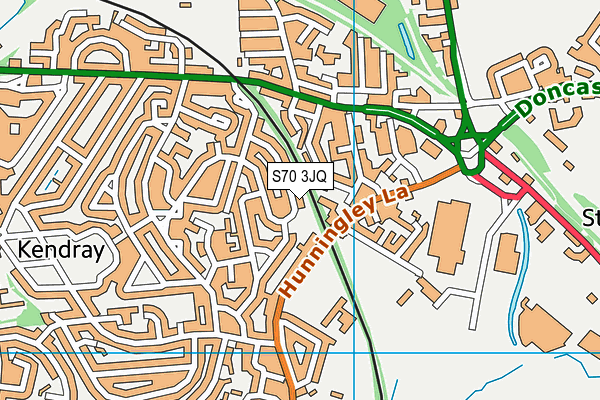 S70 3JQ map - OS VectorMap District (Ordnance Survey) S70 3JQ map - OS VectorMap District (Ordnance Survey)