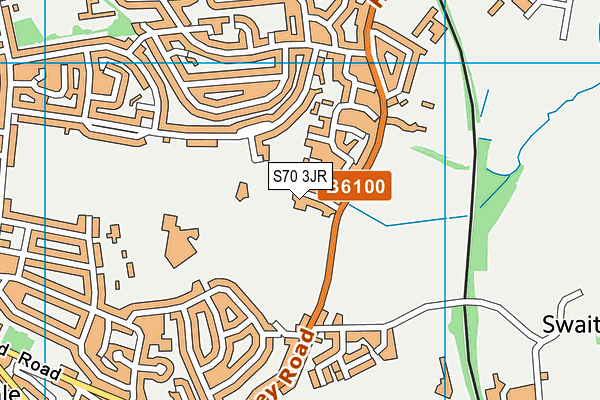 S70 3JR map - OS VectorMap District (Ordnance Survey) S70 3JR map - OS VectorMap District (Ordnance Survey)