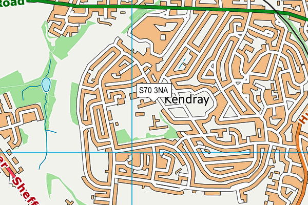 S70 3NA map - OS VectorMap District (Ordnance Survey) S70 3NA map - OS VectorMap District (Ordnance Survey)