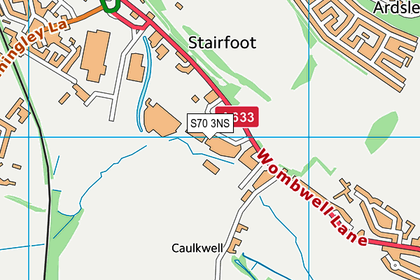 S70 3NS map - OS VectorMap District (Ordnance Survey) S70 3NS map - OS VectorMap District (Ordnance Survey)