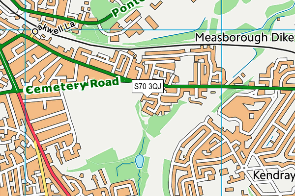S70 3QJ map - OS VectorMap District (Ordnance Survey) S70 3QJ map - OS VectorMap District (Ordnance Survey)