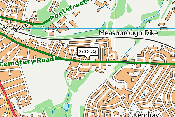 S70 3QQ map - OS VectorMap District (Ordnance Survey) S70 3QQ map - OS VectorMap District (Ordnance Survey)