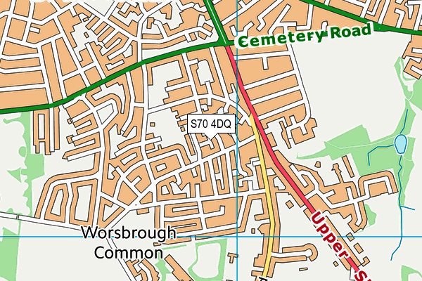 S70 4DQ map - OS VectorMap District (Ordnance Survey) S70 4DQ map - OS VectorMap District (Ordnance Survey)