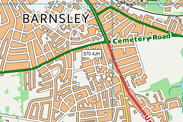 S70 4JH map - OS VectorMap District (Ordnance Survey) S70 4JH map - OS VectorMap District (Ordnance Survey)