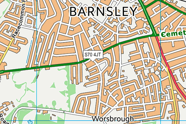 S70 4JT map - OS VectorMap District (Ordnance Survey) S70 4JT map - OS VectorMap District (Ordnance Survey)