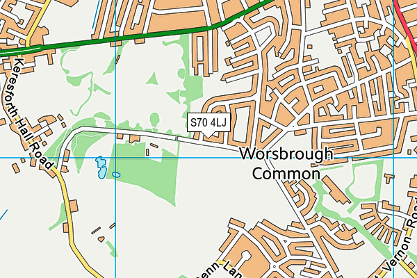 S70 4LJ map - OS VectorMap District (Ordnance Survey) S70 4LJ map - OS VectorMap District (Ordnance Survey)