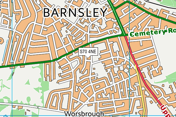 S70 4NE map - OS VectorMap District (Ordnance Survey) S70 4NE map - OS VectorMap District (Ordnance Survey)