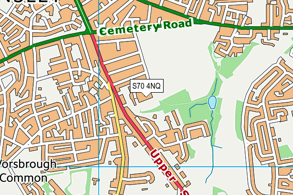 S70 4NQ map - OS VectorMap District (Ordnance Survey) S70 4NQ map - OS VectorMap District (Ordnance Survey)